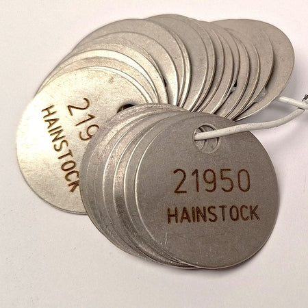 1.25" Cremation Identification Custom Tags (Small Size)