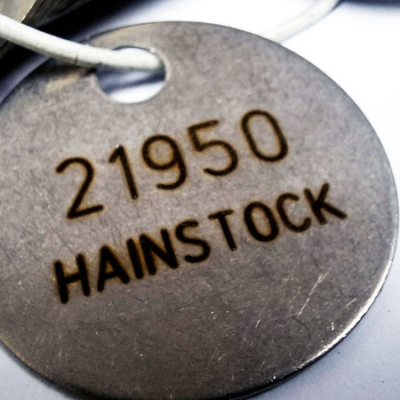 1.625" Cremation Identification Custom Tags (Large Size)