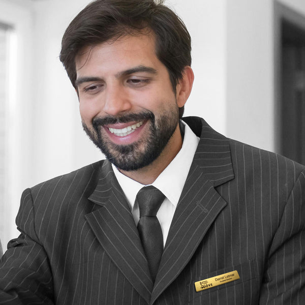 Heavy Brass Name Badge - Small for testing