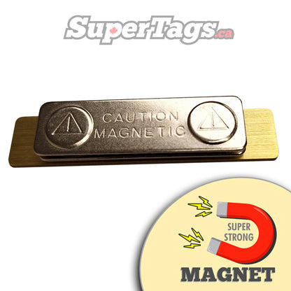 Heavy Brass Name Badge - Small for testing