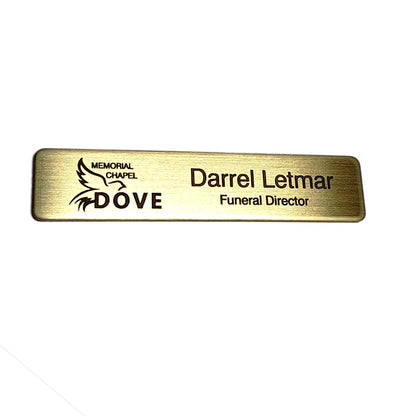 Heavy Brass Name Badge - Small for testing