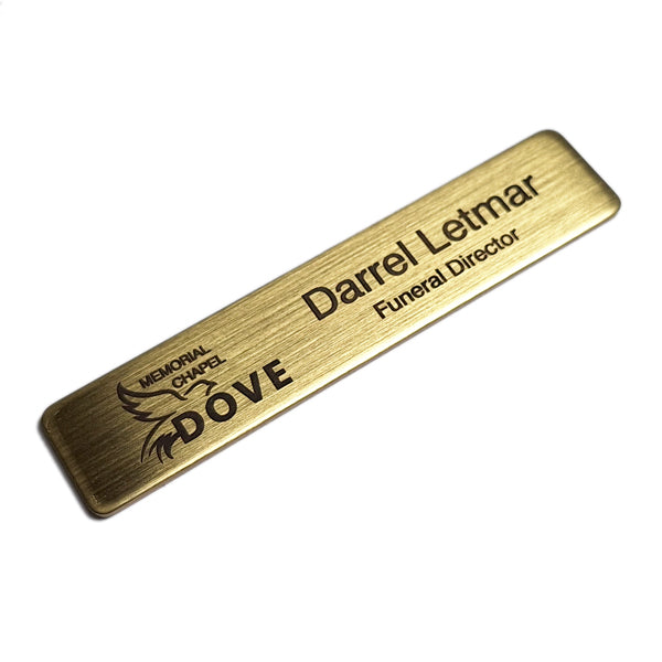 Heavy Brass Name Badge - Small for testing